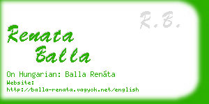 renata balla business card