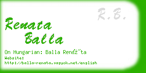 renata balla business card